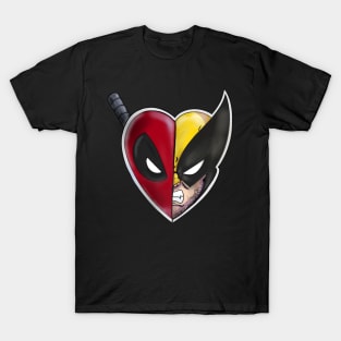 Pool  and Wolvie Besties T-Shirt